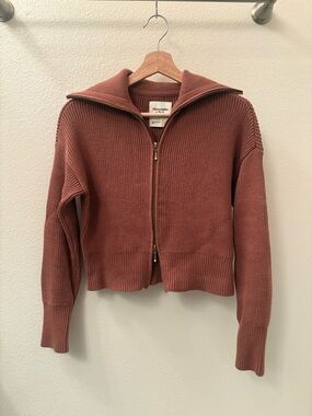 Abercrombie & Fitch double zip cardigan sweater